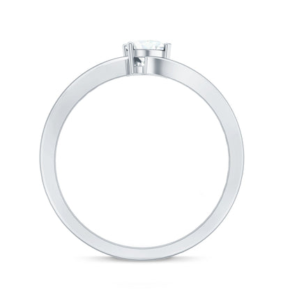 Heart Shaped Moissanite Dainty Promise Ring for Her
