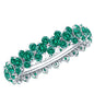Certified Lab Grown Emerald Eternity Anniversary Band