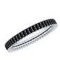 Certified Baguette Lab Grown Black Diamond Eternity Ring for Anniversary
