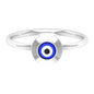 Enamel Evil Eye Promise Ring for Women