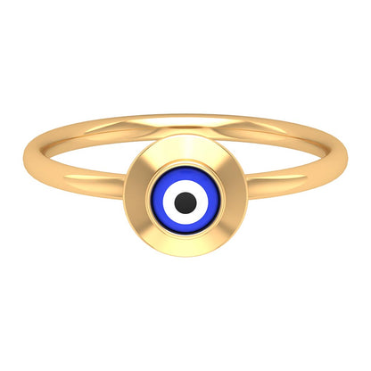 Enamel Evil Eye Promise Ring for Women