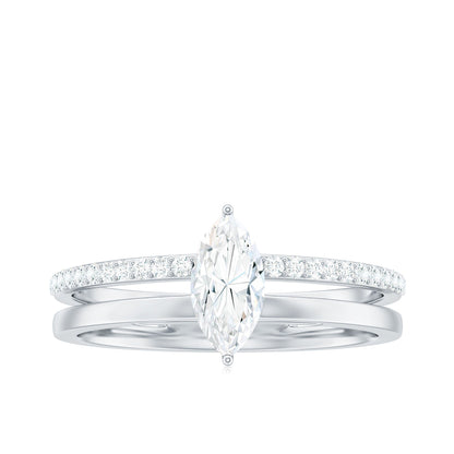 Marquise Cut Moissanite Classic Solitaire Ring