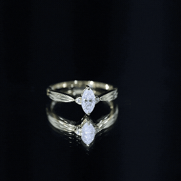 Marquise Cut Moissanite Solitaire Ring