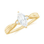 Marquise Cut Moissanite Solitaire Ring