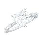 2 Carat Heart Shaped Moissanite Engagement Ring for Women