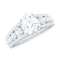 1.3 Carat Pear Shape Moissanite Vintage Inspired Engagement Ring