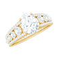 1.3 Carat Pear Shape Moissanite Vintage Inspired Engagement Ring