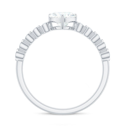 1.5 Carat Heart Shape Certified Moissanite Solitaire Engagement Ring