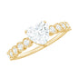 1.5 Carat Heart Shape Certified Moissanite Solitaire Engagement Ring