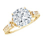 Cushion Cut Moissanite Antique Style Engagement Ring