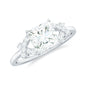 1.2 Carat Princess Cut Moissanite Solitaire Engagement Ring