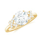 1.3 Carat Brilliant Cut Moissanite Solitaire Engagement Ring for Women