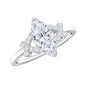 Certified 1 Carat Moissanite Marquise Engagement Ring in Split Shank