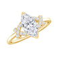 Certified 1 Carat Moissanite Marquise Engagement Ring in Split Shank