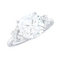 3 Carat Cushion Cut Moissanite Solitaire Engagement Ring for Women