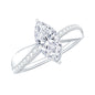 Classic Marquise Cut Moissanite Solitaire Engagement Ring