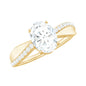 1.2 Carat Brilliant Cut Certified Moissanite Engagement Ring