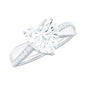 Heart Shape Moissanite Solitaire Engagement Ring for Her