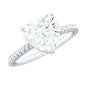 2 Carat Moissanite Engagement Ring with Twisted Rope Shank
