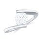 1.7 Carat Cushion Cut Moissanite Solitaire Engagement Ring