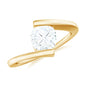 1.7 Carat Cushion Cut Moissanite Solitaire Engagement Ring