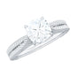 1.7 Carat Cushion Cut Moissanite Solitaire Vintage Inspired Engagement Ring