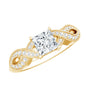 Lab Grown Diamond Princess Cut Engagement Ring For Her