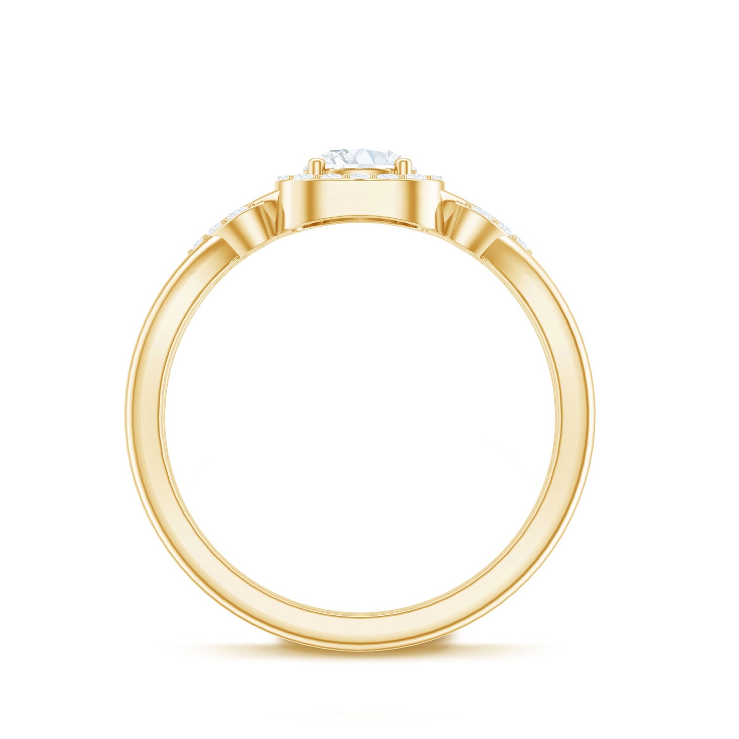 Lab Grown Diamond Halo Engagement Ring