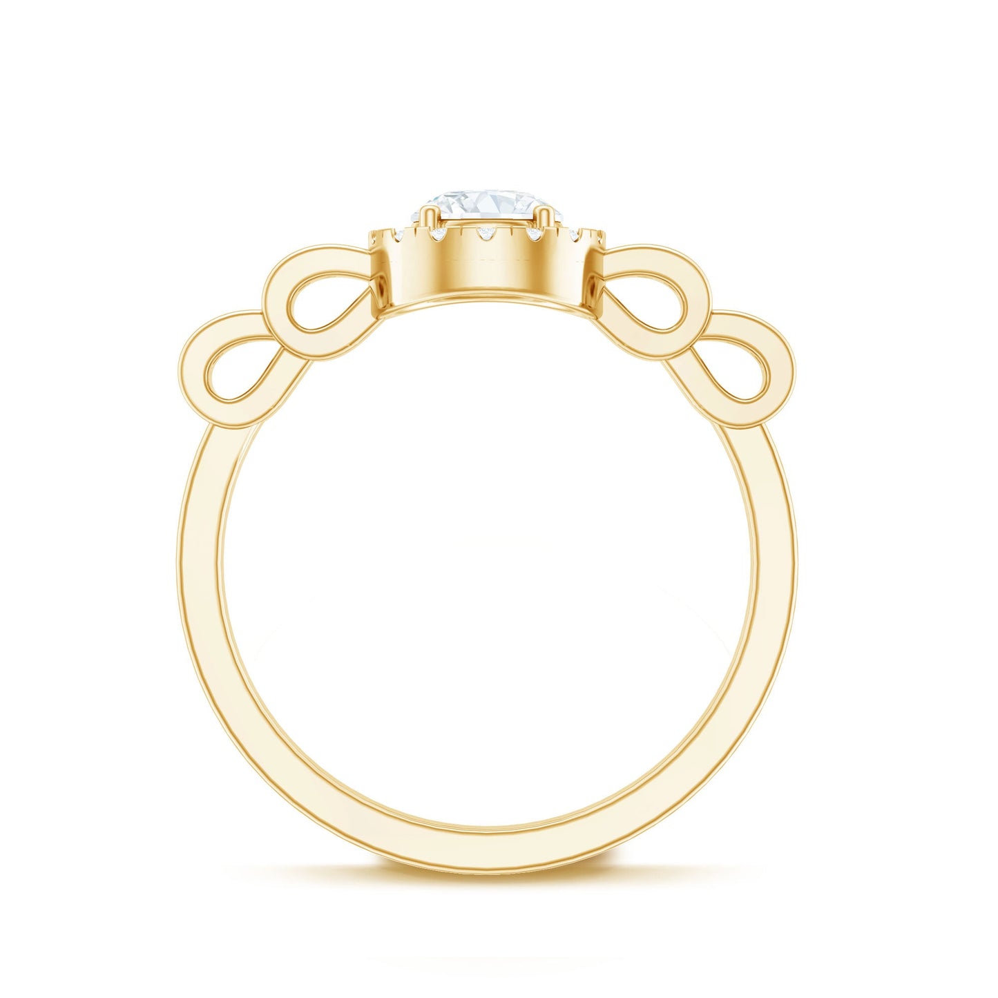 Lab Grown Diamond Minimal Engagement Ring For Her