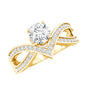 Certified Lab Grown Diamond Designer Solitaire Engagement Ring