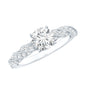 Round Shape Lab Grown Diamond Solitaire Engagement Ring