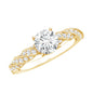 Round Shape Lab Grown Diamond Solitaire Engagement Ring
