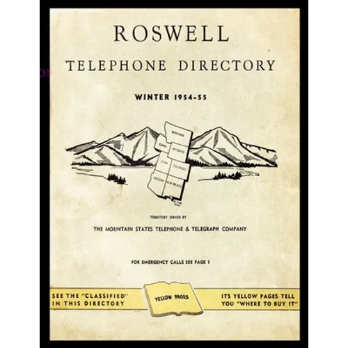 Roswell: Telephone Directory Winter 1954-1955 - Paperback