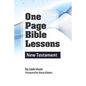One Page Bible Lessons: New Testament - Paperback