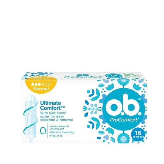 o.b. ProComfort Tampon Normal 16 Count - Comfortable and Reliable Menstrual Hygiene