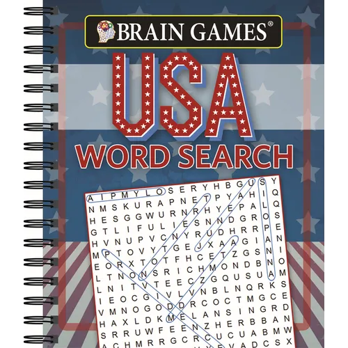Brain Games - USA Word Search (#1) - Spiral