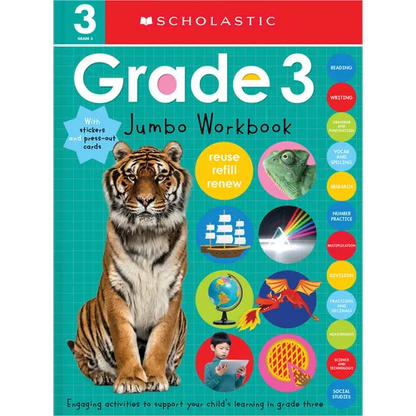 Third Grade Jumbo Workbook: Scholastic Early Learners (Jumbo Workbook) - Paperback