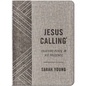 Jesus Calling, Textured Gray Leathersoft, with Full Scriptures: Enjoying Peace in His Presence (a 365-Day Devotional) - The Perfect Father's Day Gift - Leather