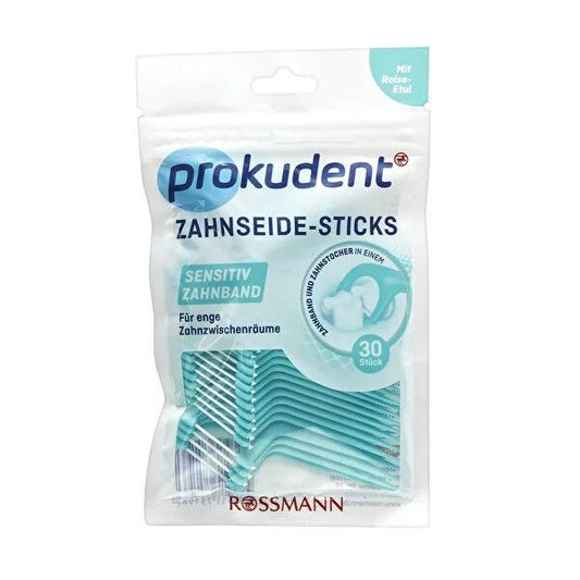 Prokudent Dental Floss for Sensitive Gums - 30 Count | Gentle Interdental Cleaning & Oral Hygiene