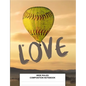 Wide Ruled Composition Notebook: Class Subject Back to School Supplies Softball Hot Air Balloon - Paperback