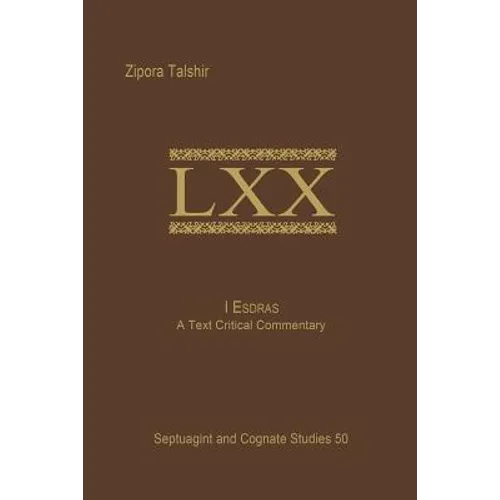 1 Esdras: A Text Critical Commentary - Paperback