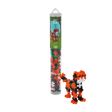 Plus Plus Kaplan 100 Piece Construction Toy in Reusable Tube - Educational Building Blocks for Kids - Danish Made, Travel Friendly