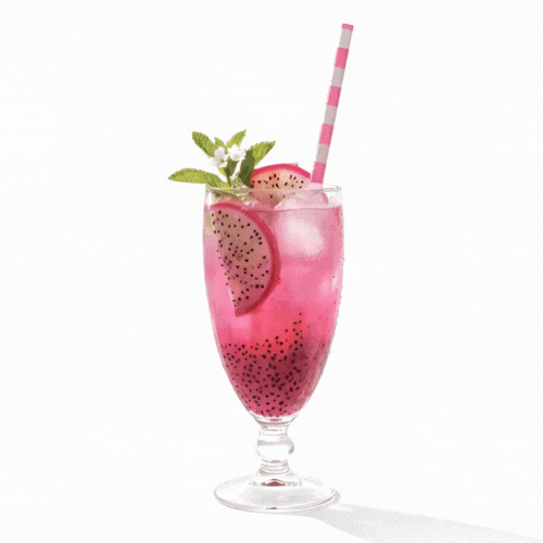 Bev Tek Pink Paper Straw - Ring, Biodegradable, 6mm - 7 3/4" - 100 count box