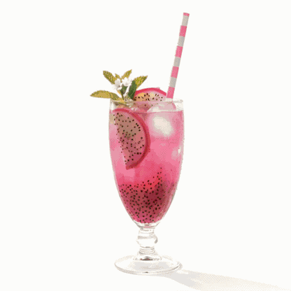 Bev Tek Pink Paper Straw - Ring, Biodegradable, 6mm - 7 3/4" - 100 count box