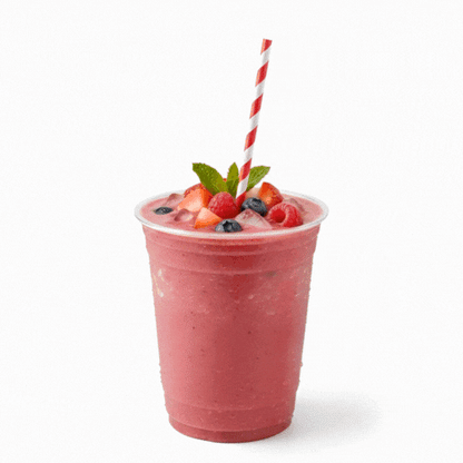 Bev Tek Red Paper Straw - Stripe, Biodegradable, 6mm - 7 3/4" - 100 count box