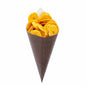 Cone Tek Black Paper Food Cone - 9 1/2" x 4 1/2" - 100 count box