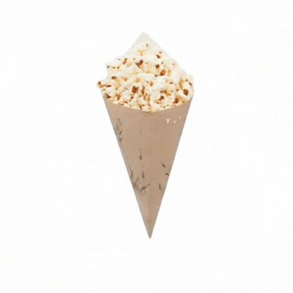 Cone Tek Bamboo Print Paper Food Cone - 9 1/2" x 4 1/2" - 100 count box