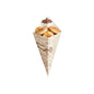 Cone Tek Newsprint Paper Food Cone - with Dipping Pocket - 11" x 6 1/2" - 100 count box