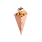 Cone Tek Bamboo Print Paper Food Cone - with Dipping Pocket - 11" x 6 1/2" - 100 count box