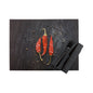 Chef 101 Rectangle Hot Chilly Paper Placemat - Semi-Disposable, 10 Uses - 11 3/4" x 15 3/4" - 12 count box
